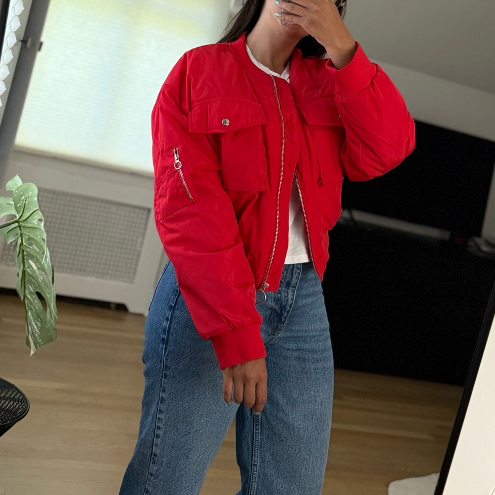 Red Women's Jacket - Picture 6 of 6
